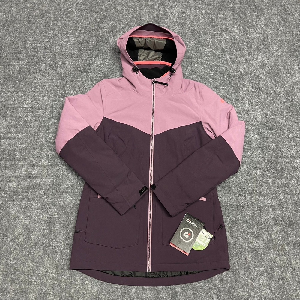 Killtec Jacket Womens Size 8 Purple‎ Plum Functional Hooded Weatherproof Ski NEW